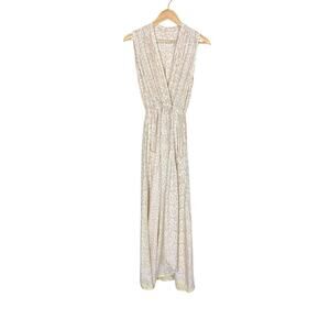 Natalie Martin Bohemian Tan and Yellow Rayon Swim Cover Up Size Small